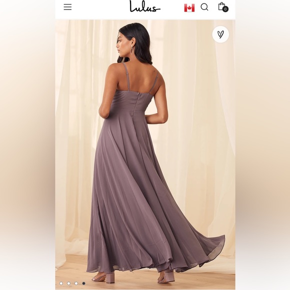 Lulus Dusty Purple Maxi Dress ‘All About Love’ - Picture 3 of 7